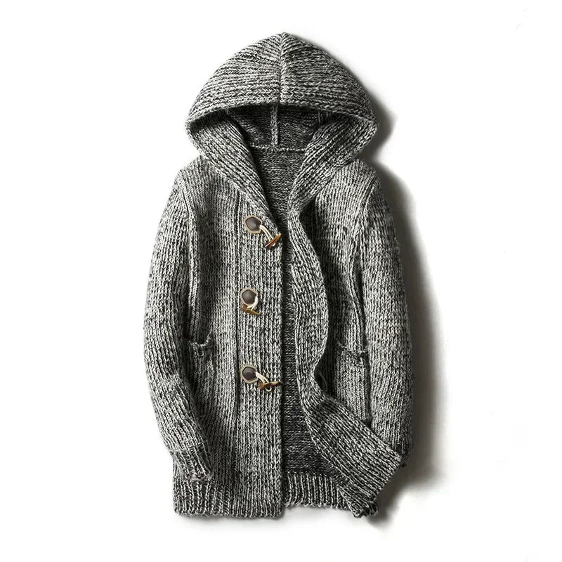 Herren-Kapuzenstrickjacke - Marlow
