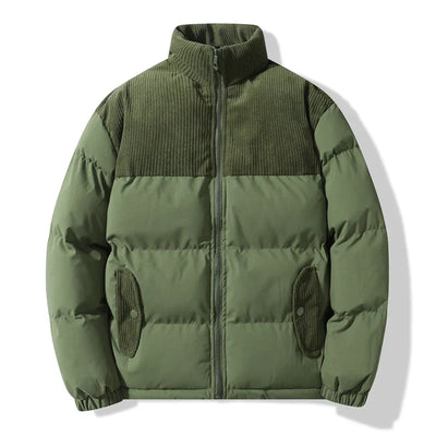 Unisex-Steppjacke mit Korddetails - Aiden