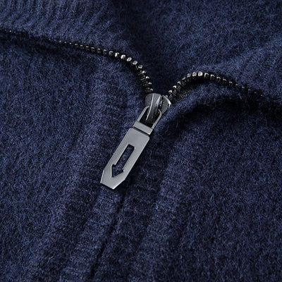 Herren Strickpullover mit halbem Reißverschluss - Lauro