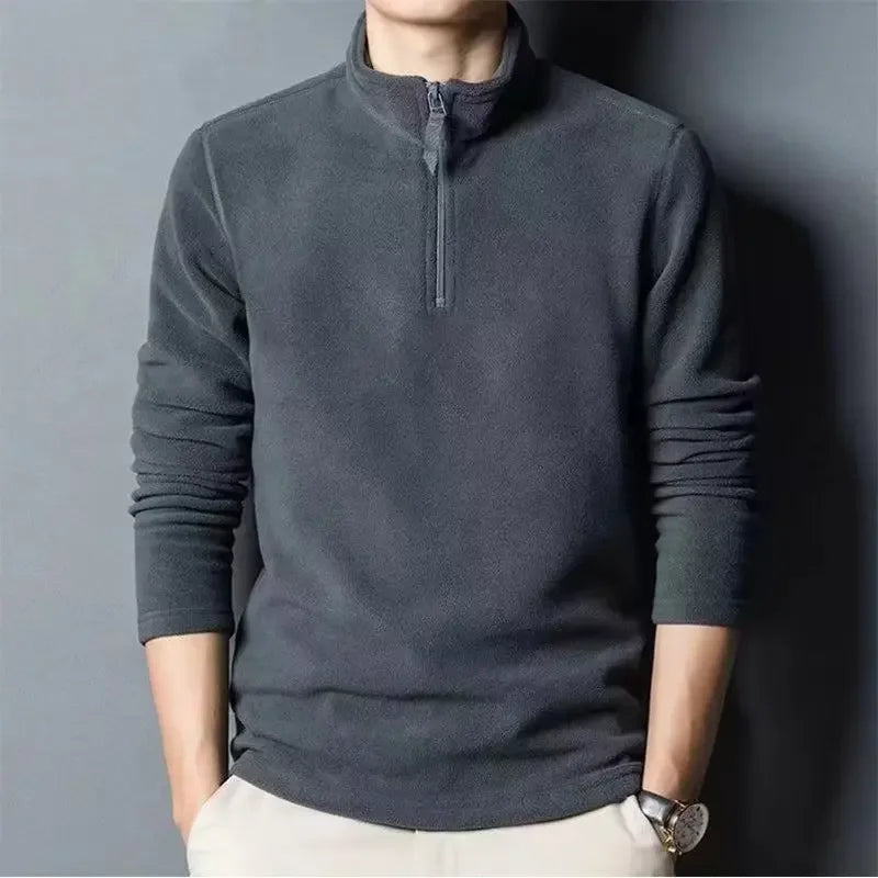 Fleece-Pullover mit halbem Reißverschluss für Männer - Braden