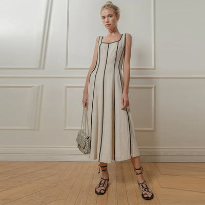 Juressy - Kleid mit quadratischem Ausschnitt und Streifen