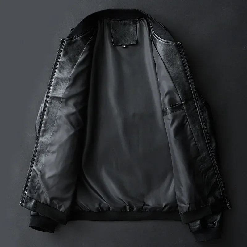 Herren-Bomberjacke aus Leder - Darel