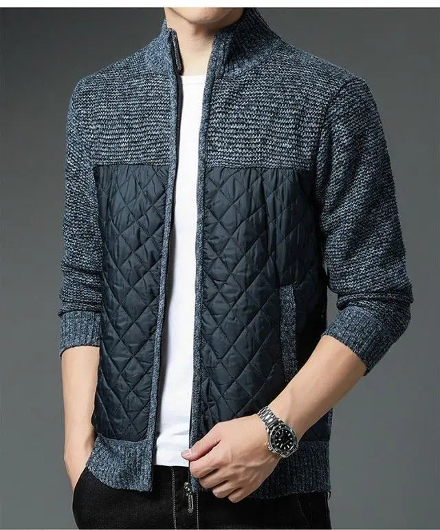 Gesteppte Strickjacke - Matias