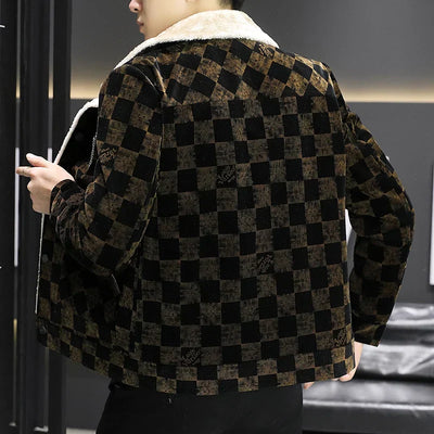 Karierte Cordjacke - William