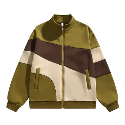 Vegane Sportjacke mit Reißverschluss und Farbblockierung - Ardan