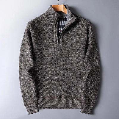 Herren Wollpullover mit Reißverschluss - Darven