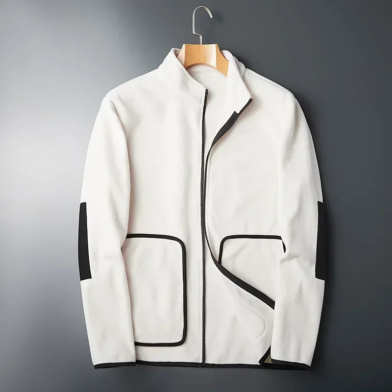 Leichte Herren-Fleecejacke mit kontrastierenden Details - Erian