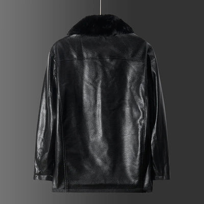 Vegane Lederjacke mit Kragen - Liam
