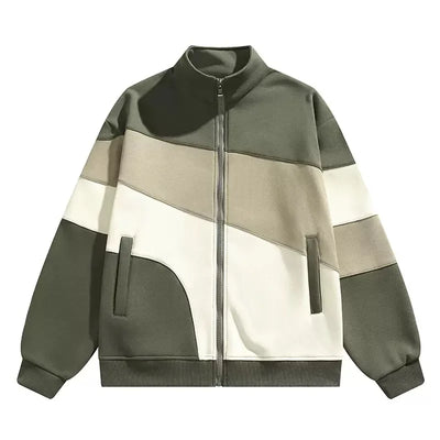 Vegane Sportjacke mit Reißverschluss und Farbblockierung - Ardan