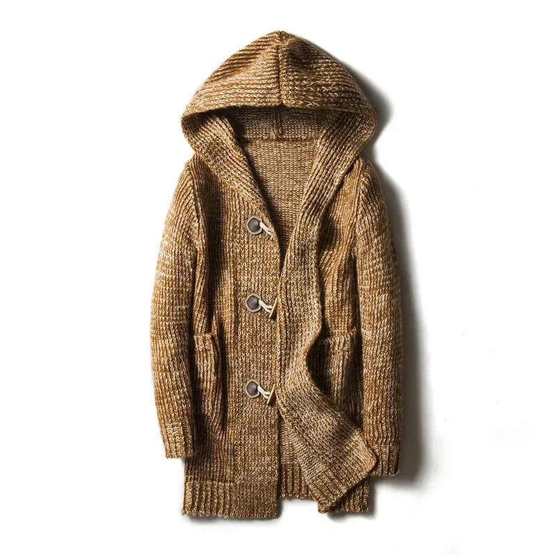 Herren-Kapuzenstrickjacke - Marlow