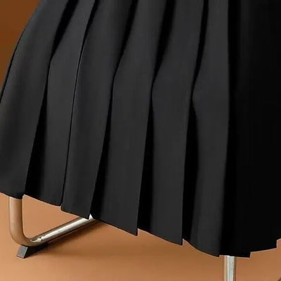 Midi-Faltenrock mit Gürtel für Damen – elegant & vielseitig