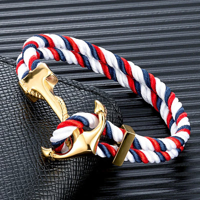 Anchor Down Rope Bracelet