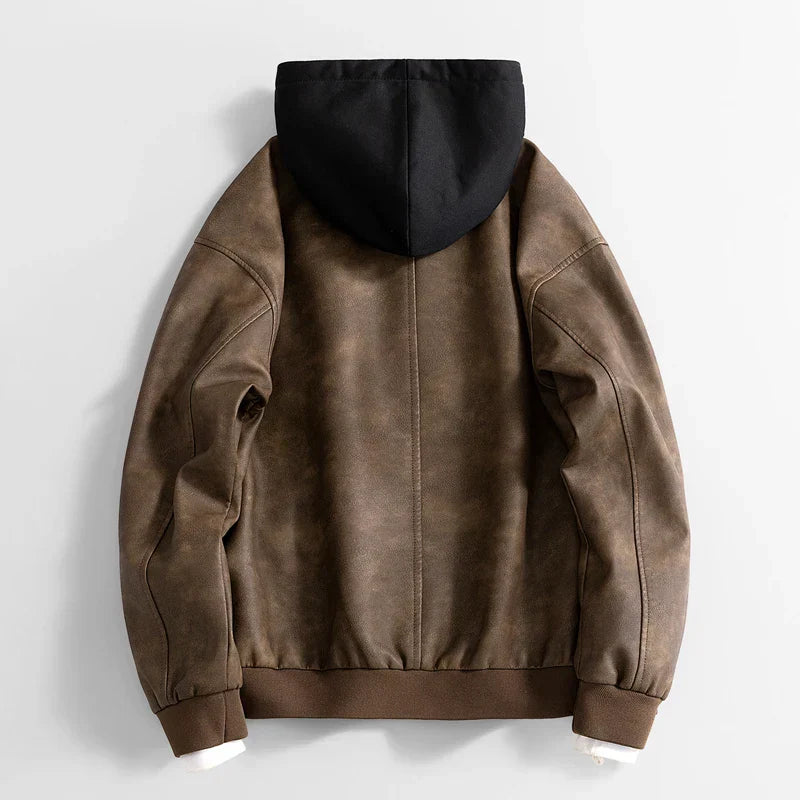 Vegane Freizeitjacke mit Kapuze für Männer - Peterson