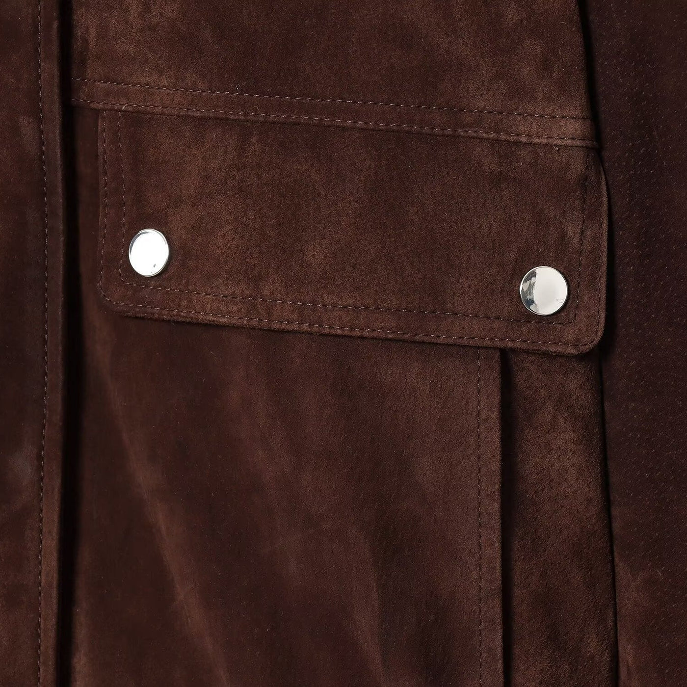 Damenjacke aus Wildleder mit Fronttaschen - Mireane