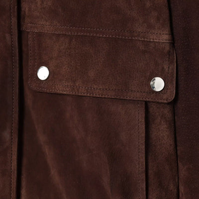 Damenjacke aus Wildleder mit Fronttaschen - Mireane