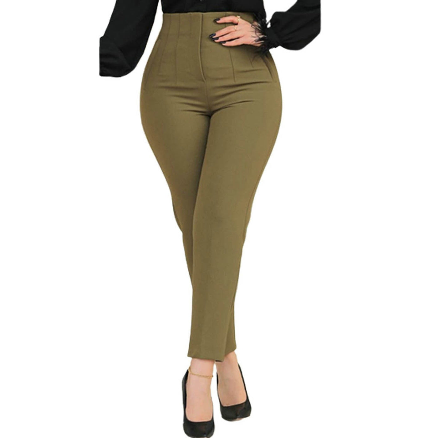 Allegra Hosen - Damen High-Waist Slim-Fit Hose für einen eleganten Look
