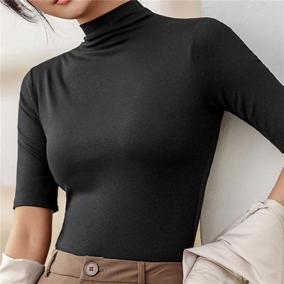 Livia - Nahtloser Rollkragenpullover