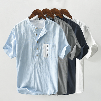 Saint Morris Leinen-T-Shirt Brisa
