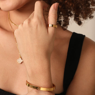 Element Love Ring 14K Vergoldet