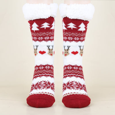 Gemusterte Wintersocken