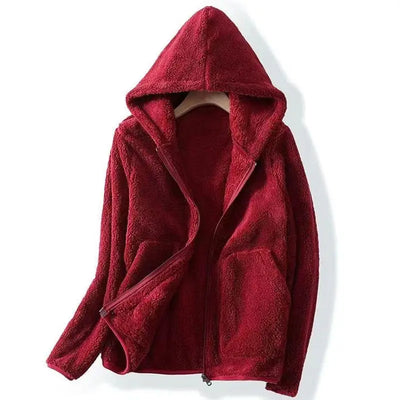 Kapuzenpulli aus Fleece in Übergröße - Norah