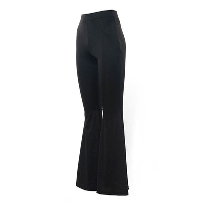 Fabia Hosen - Elegante Damen Schlaghose in zeitlosem Schwarz für stilbewusste Auftritte
