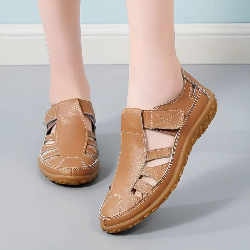 Salas - Vintage-Sandalen aus echtem Leder