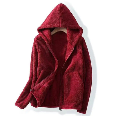 Kapuzenpulli aus Fleece in Übergröße - Norah