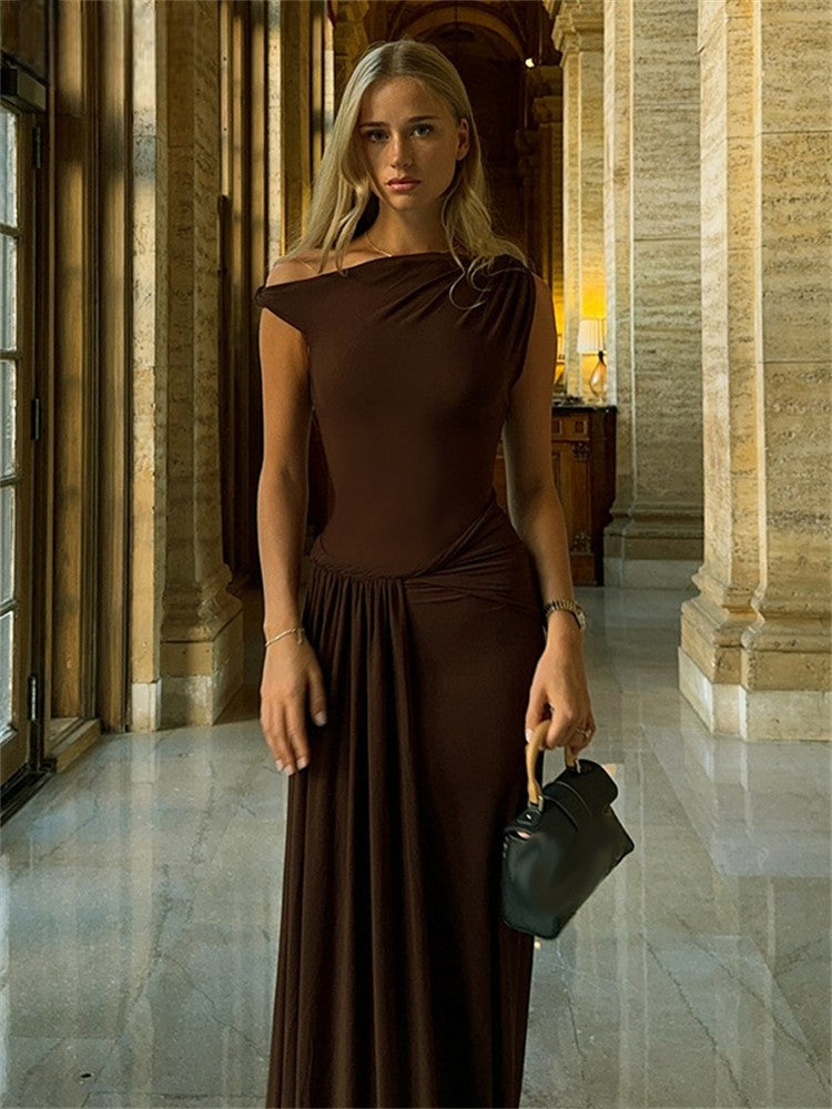 Elena - Langes Mesh-Kleid