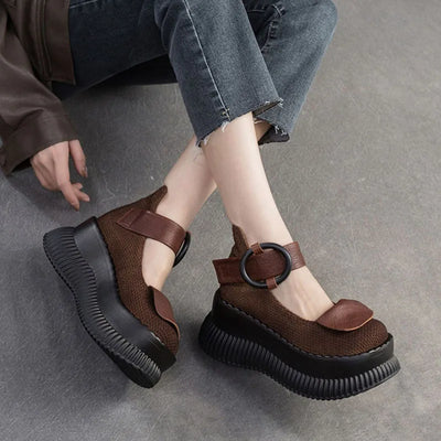 Plateau-Riemen-Schuhe - Rinoa