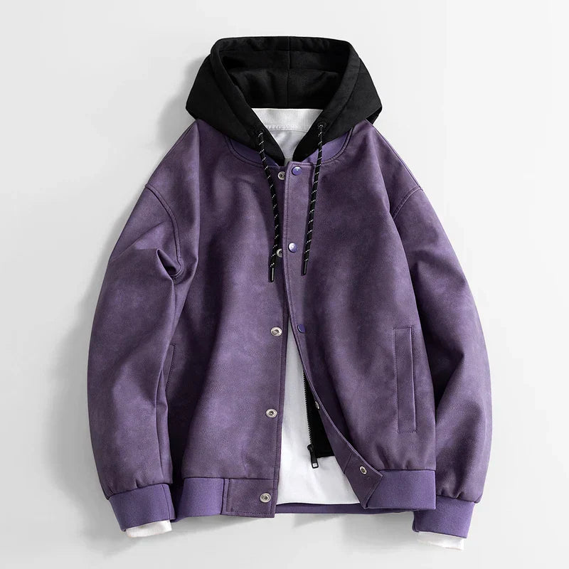 Vegane Freizeitjacke mit Kapuze für Männer - Peterson