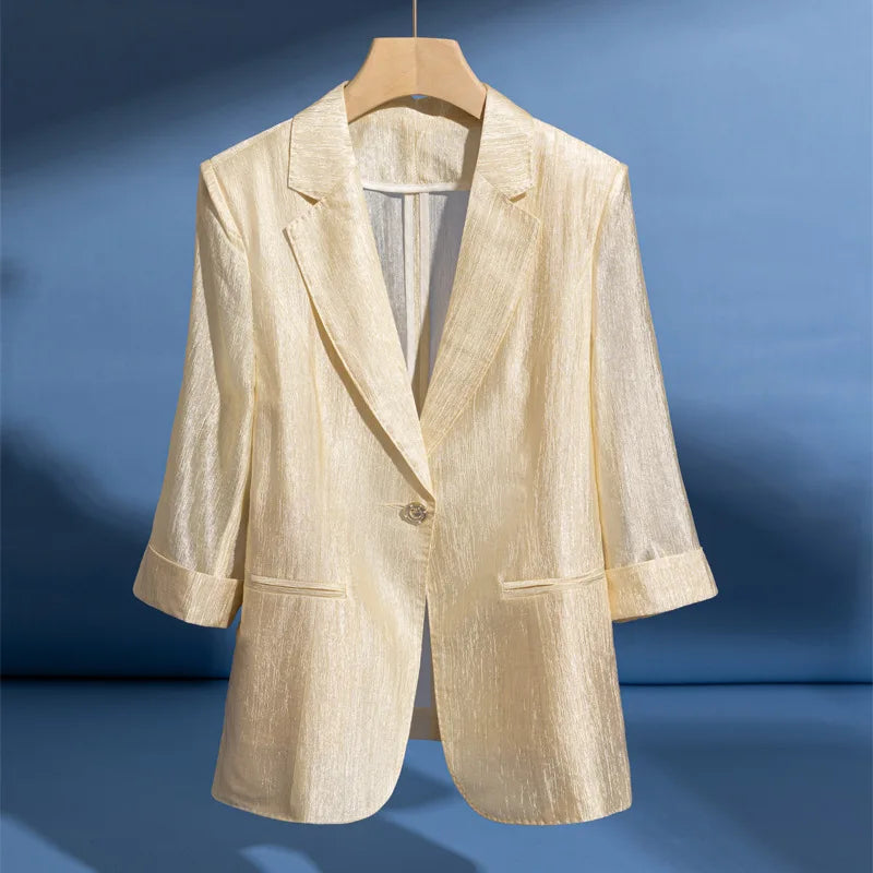 Glänzender taillierter Blazer - Palmira