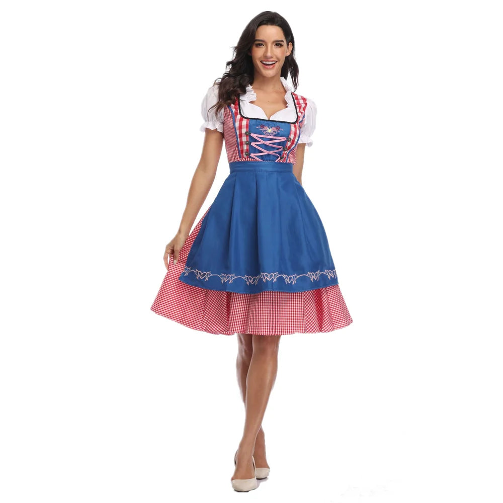 Dirndl Damen Traditionell Kariert - Hannelore
