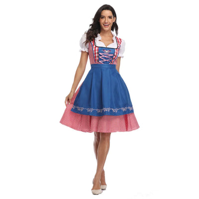 Dirndl Damen Traditionell Kariert - Hannelore