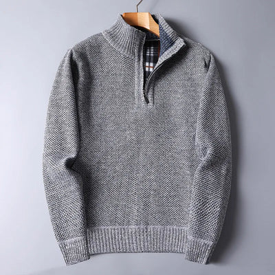 Herren Wollpullover mit Reißverschluss - Darven