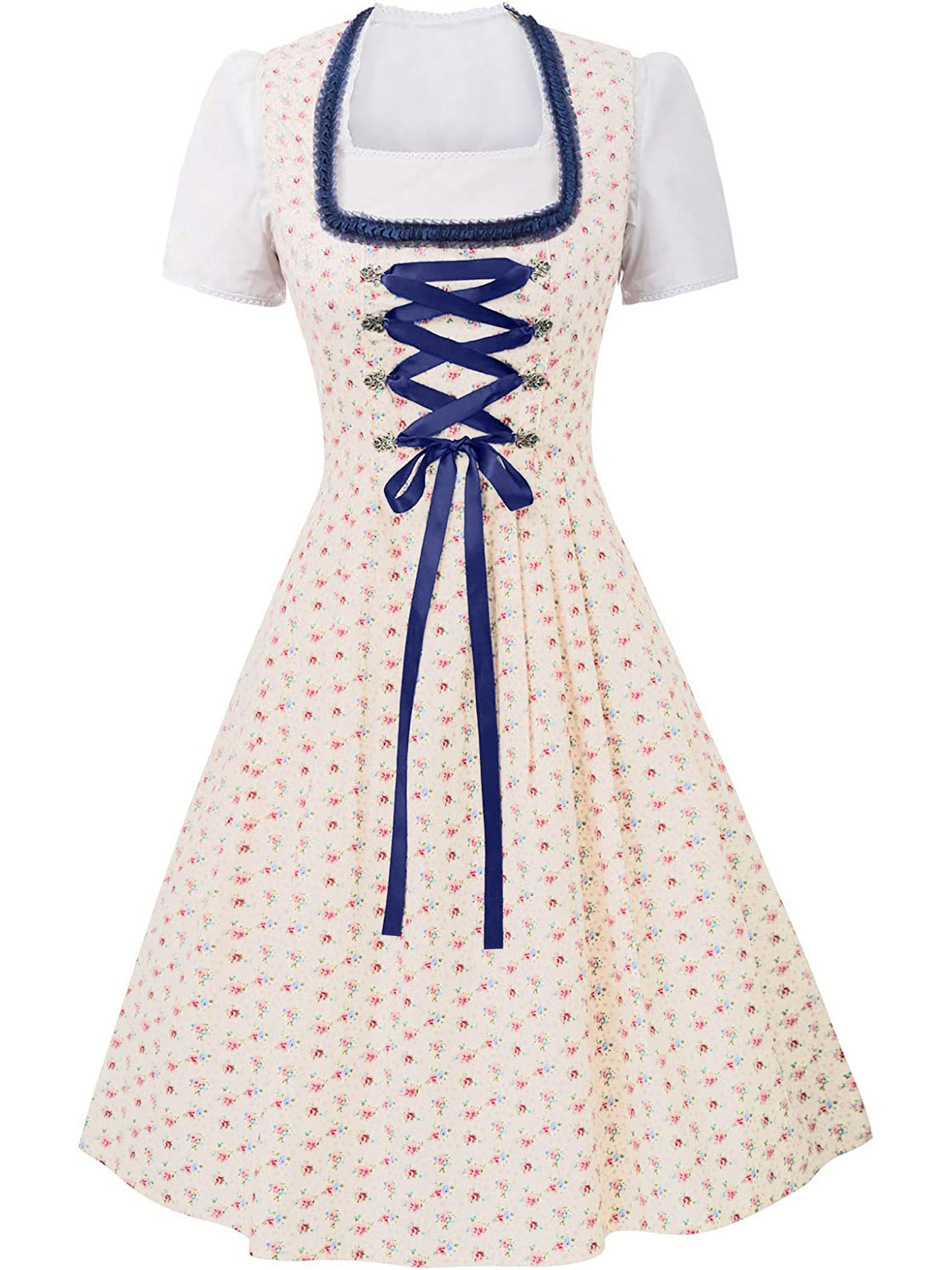 Damen Elegantes Midi Oktoberfest Dirndl Kleid - Anneliese