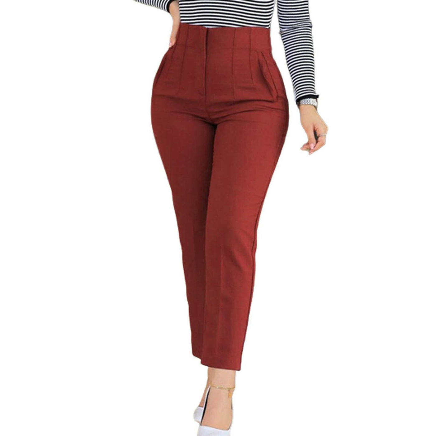 Allegra Hosen - Damen High-Waist Slim-Fit Hose für einen eleganten Look