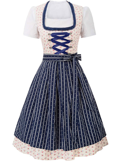 Damen Elegantes Midi Oktoberfest Dirndl Kleid - Anneliese