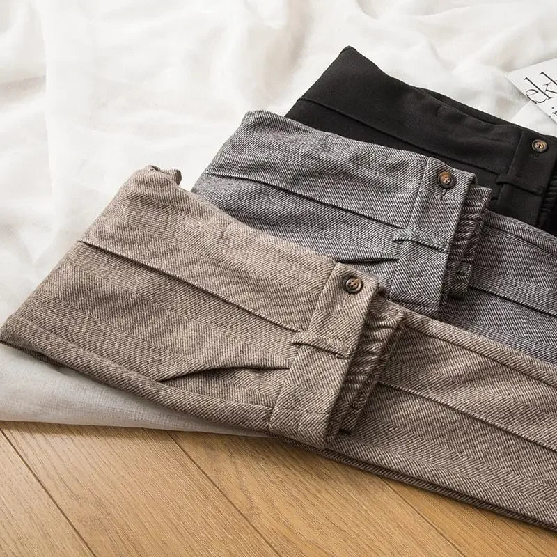 Damen Wollhose mit hoher Taille - Selvia