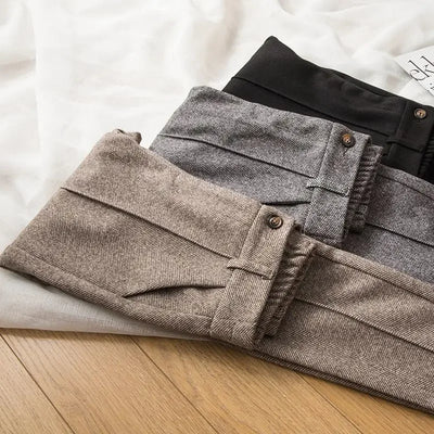 Damen Wollhose mit hoher Taille - Selvia