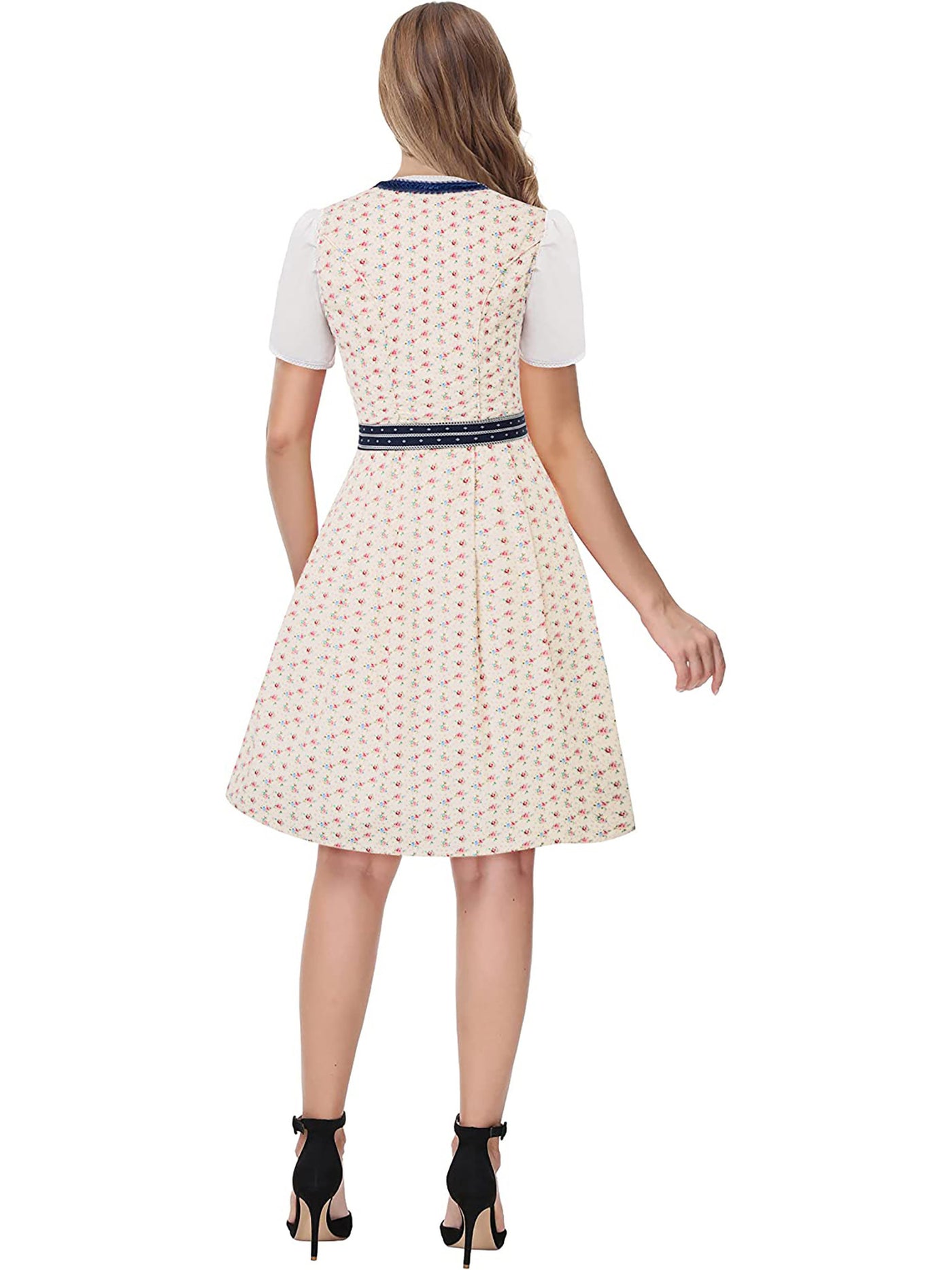 Damen Elegantes Midi Oktoberfest Dirndl Kleid - Anneliese