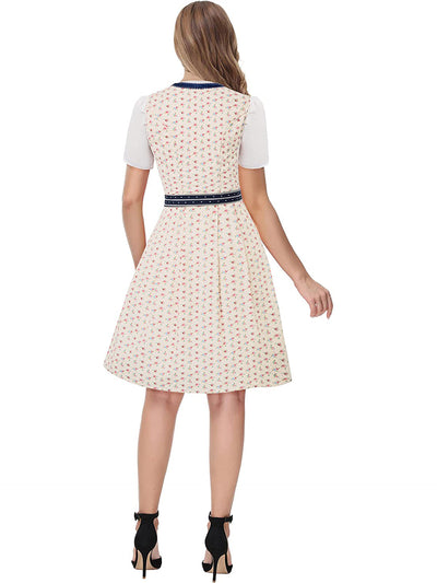 Damen Elegantes Midi Oktoberfest Dirndl Kleid - Anneliese