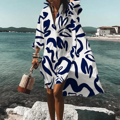 Valery - Bedrucktes Oversize-Kleid