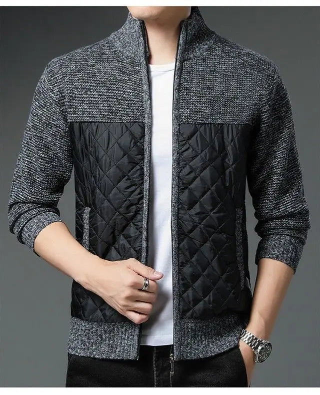 Gesteppte Strickjacke - Matias