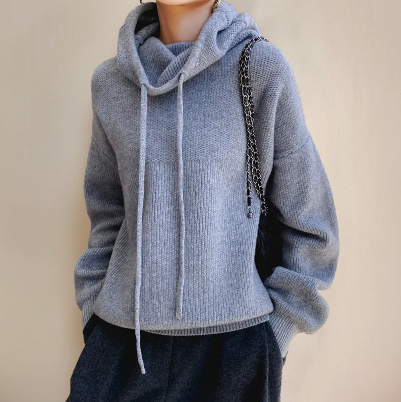 MERINO - WOLL-ROLLKRAGENPULLOVER