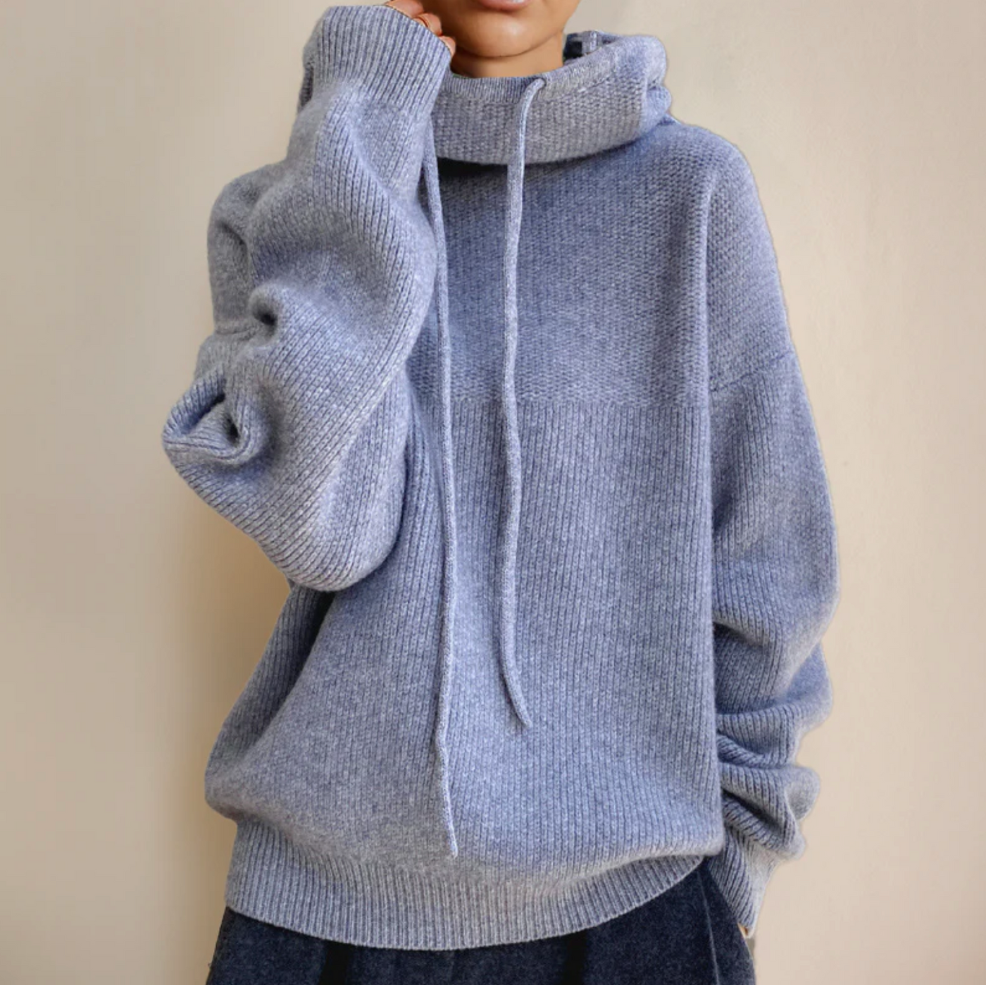 MERINO - WOLL-ROLLKRAGENPULLOVER