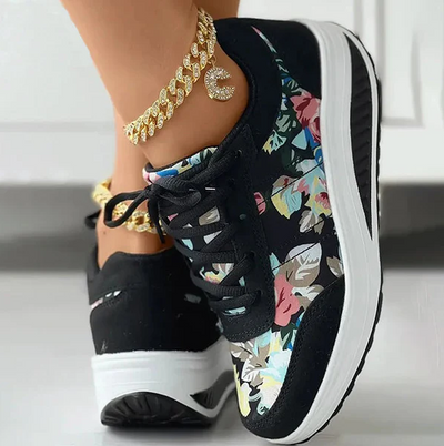 Luisa – Sommerliche Canvasschuhe mit floralem Muster für Damen