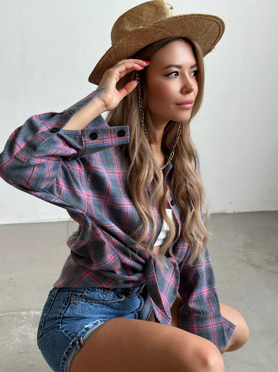 Sophie Flanellhemd Damen – Kariert und Stilvoll