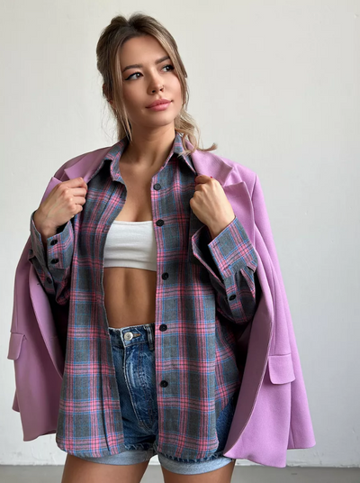 Sophie Flanellhemd Damen – Kariert und Stilvoll