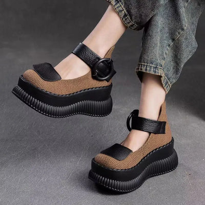 Plateau-Riemen-Schuhe - Rinoa
